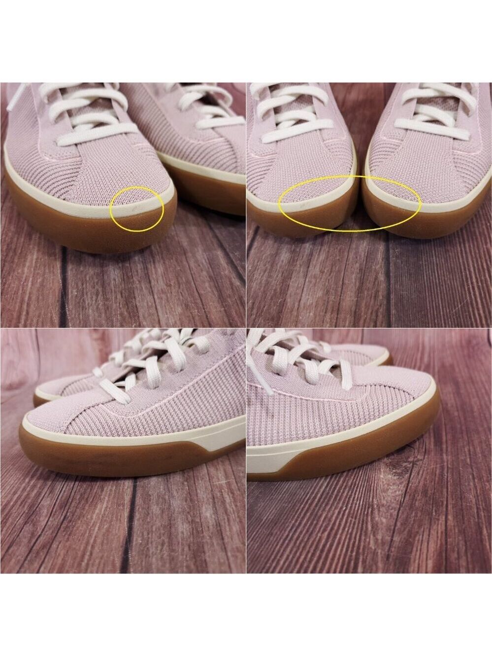 Rothys The Lace Up Sneaker Womens Size 9 Lilac Comfort Low Top Eco Friendly - Picture 6 of 16